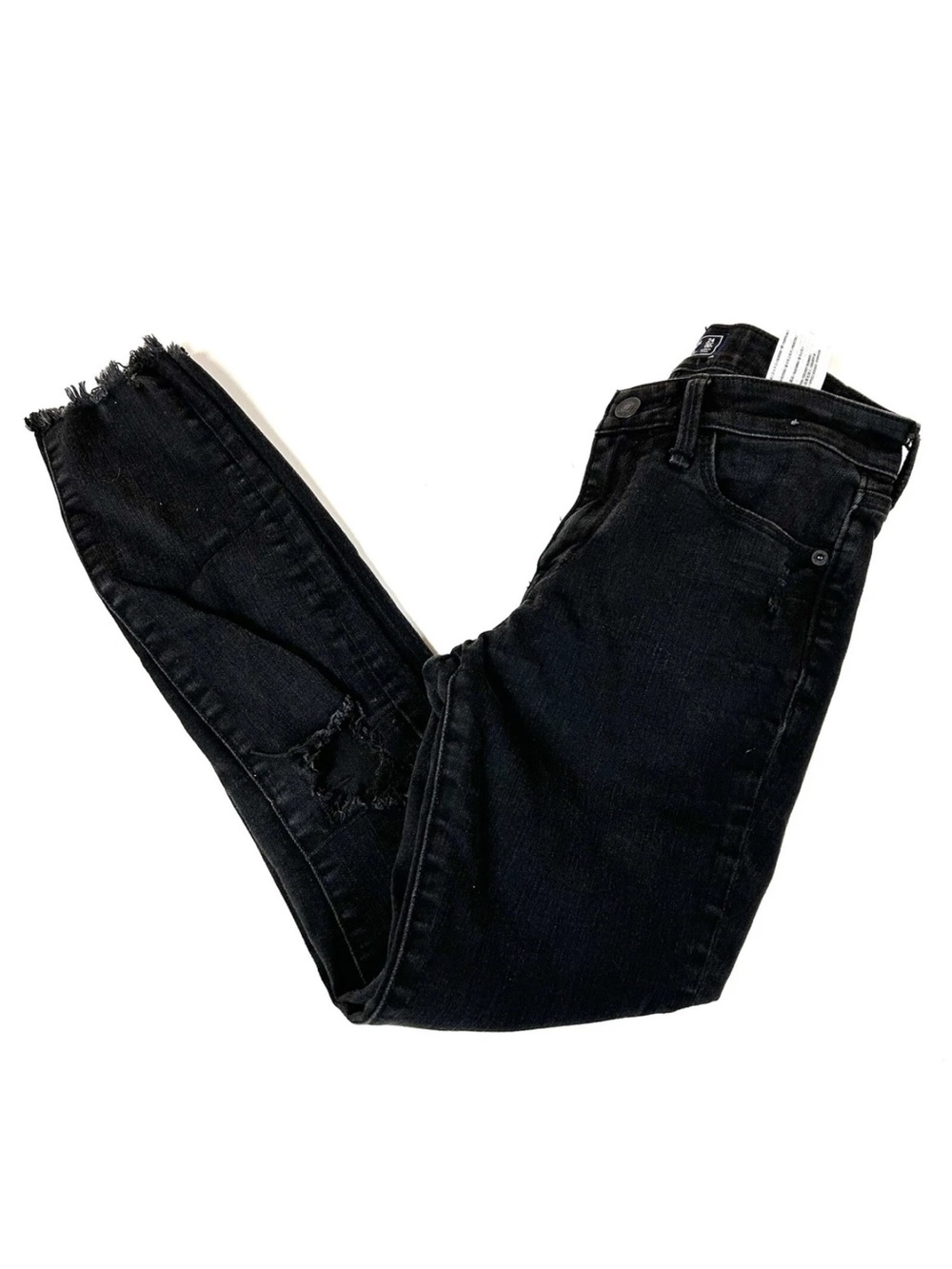 Y2K Abercrombie & Fitch Women’s Jeans 24/00R Harper Low Rise Ankle Black #2270